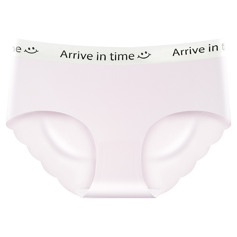 Seda de hielo mujer sin costuras antibacteriano algodón entrepierna algodón verano delgado chica sexy calzoncillos de cintura media refrescante