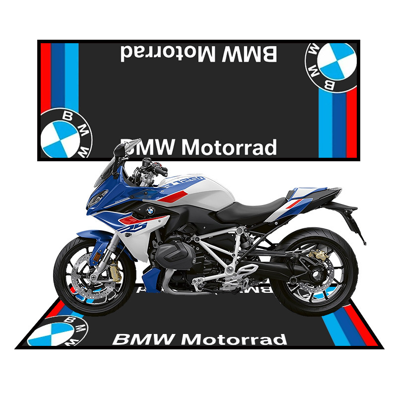Cross-border Deplaceable Motorcycle Carpet Kawasaki Ducati Motorcycle Team Display Special Crystal Velvet Floor Mat Bedside Mat