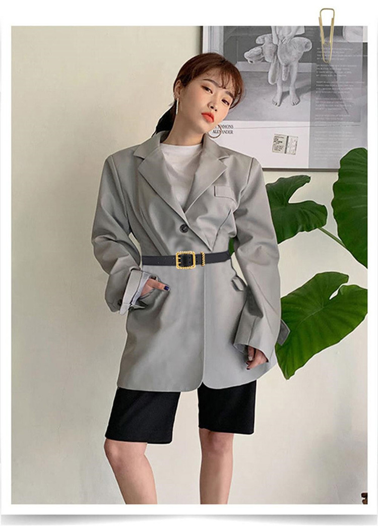 Nuevo Estilo Coreano Para Mujer, Cinturón Ancho, Retro, Doble Fila, Cinturón Con Hebilla Al Por Mayor display picture 1