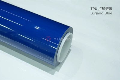 Auto Color Change Film: car wrap film, PPF cross-border - tpu-lugano-blue-15215m
