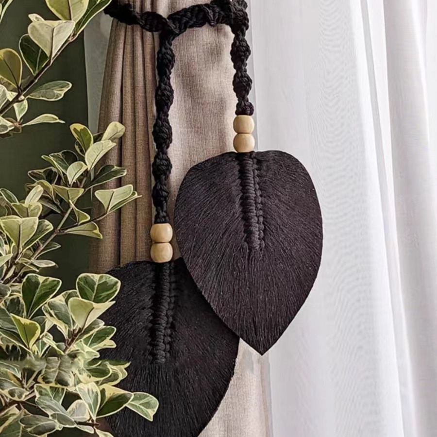 Bohemian Leaf Curtain Tie 2