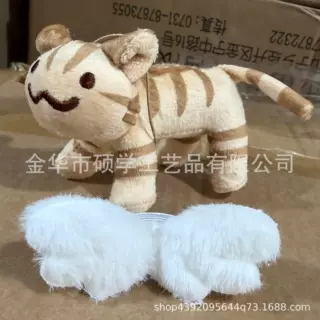 日系叠叠猫中古玩偶挂件可爱小猫咪创意毛绒公仔古早风包挂件装饰
