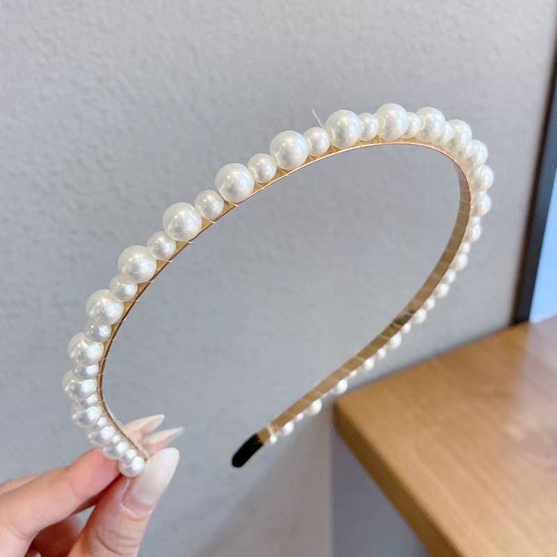 Europa y los Estados Unidos imitación de perlas de cabello retrógrado francés de verano de alto nivel sensación de cabello de la mujer nueva super inmortal lavado de la cara adornamiento para el cabello image 31