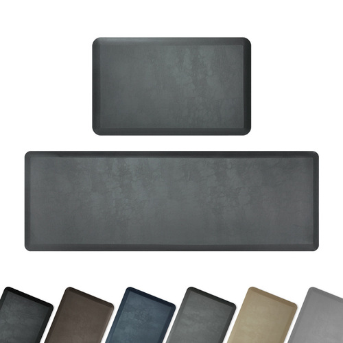 Cross-border PU leather kitchen floor mats are wear-resistant and scrubbable, household oil-proof, waterproof and non-slip floor mats, PVC door mats