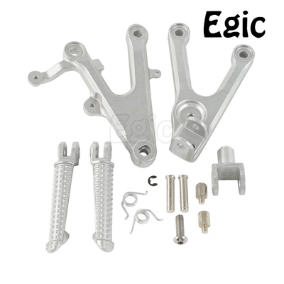 Suitable for Yamaha Yzf R6 2003-2005 R6S 2006-2009 Front Pedal Assembly (Motorcycle pedals) - matte-silver