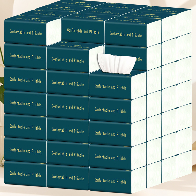 Full Box of 30 Packs of Toilet Paper, Household Original Wood Pulp Affordable Paper, Facial Tissue, Napkin, Hand Towel