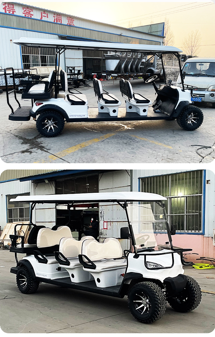 Golf Cart Tourist Area Tour Hotel Homestay Shutter Patrol Off-road 8-seat Electric Sightseeing Car