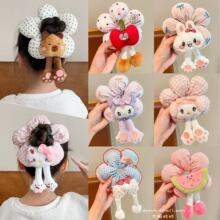 卡通库洛米花朵大肠屁股发圈儿童可爱头花扎丸子头皮筋发绳头饰