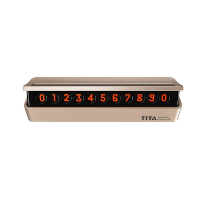 Car Hidden Number Moving – Nömrəli dayanma kartı - gold