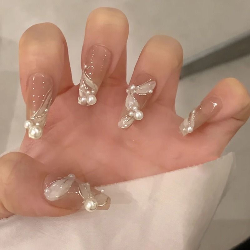 Yiyi Dance 10 piezas de uñas hechas a mano, terapia de luz, uñas, dopamina, uñas, uñas, parches al por mayor