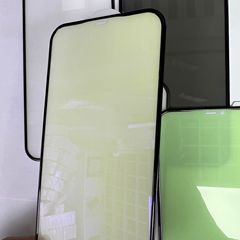 適用蘋果14氣囊膜13pro綠光12promax全屏防窺11promax手機鋼化膜