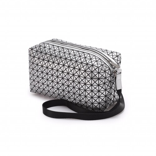 Japanese original geometric honeycomb small square bag, fashionable silicone grid bag, saddle bag, shoulder bag, hand-held crossbody women's bag