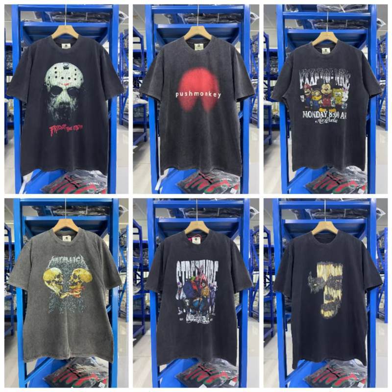 Kişi üçün metal rok üslubunda açıq çiyin qısaqol köynək