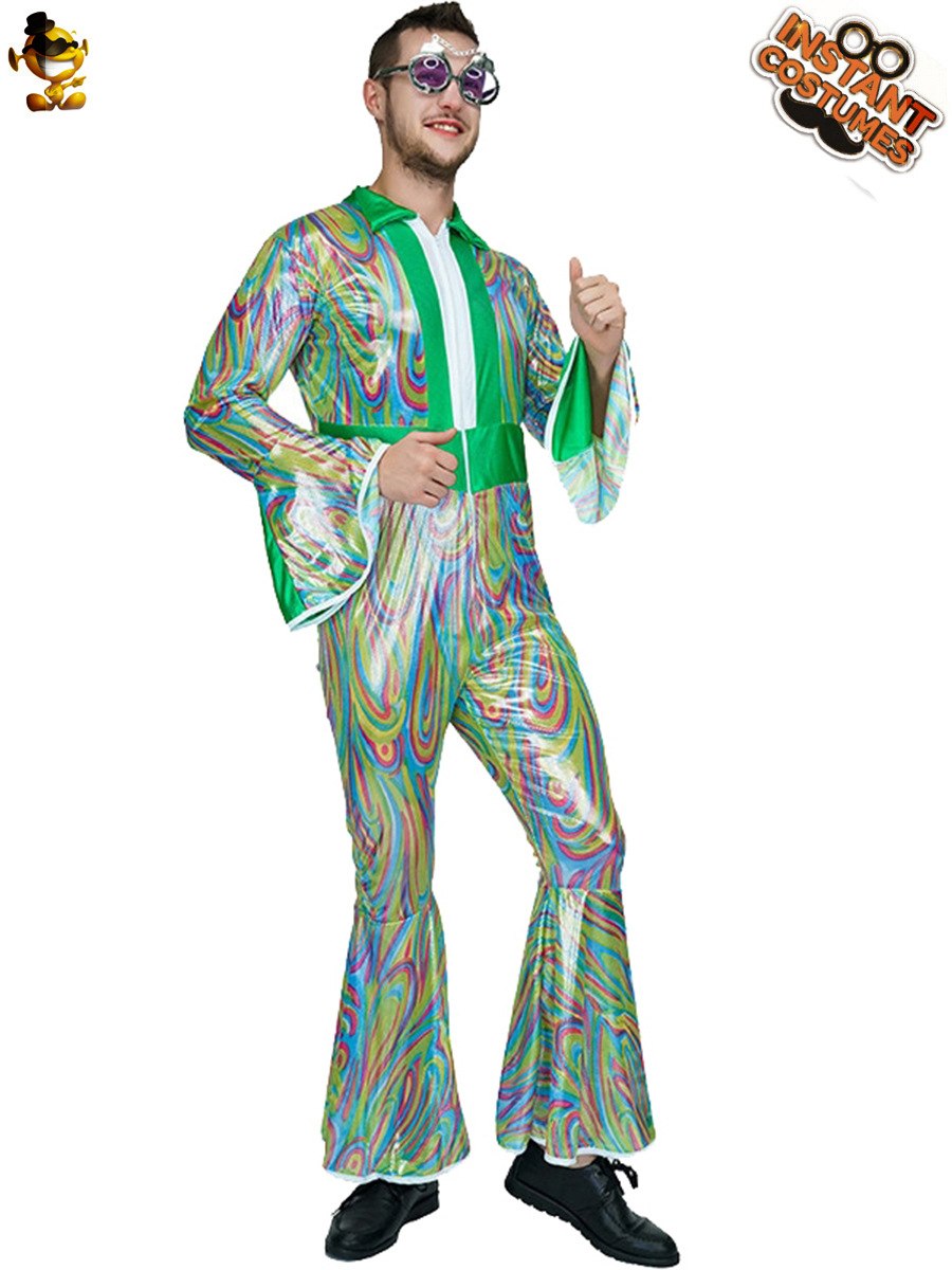 Adulto Halloween Europa y América Retro Moda 70 Disco Hip Hop Retro Juego de rol Trajes de fiesta