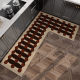Light Luxury Maillard Color Diatom Mud L-shaped Kitchen Mat Absorbent Non-slip Long Floor Mat Household Quick-drying Dirty Resistant Foot Mat