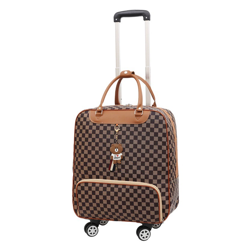 Универсальная Колесная сумка на колесиках, портативный чемодан для посадки, сумка в Корейском стиле, водонепроницаемый чемодан из полиуретана, дорожная сумка на короткие расстояния