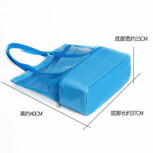 Source Supply Handheld Shoulder Bag Double-layer Picnic Bag Ice Bag Unisex Sports Grid Travel Outdoor Storage Bag