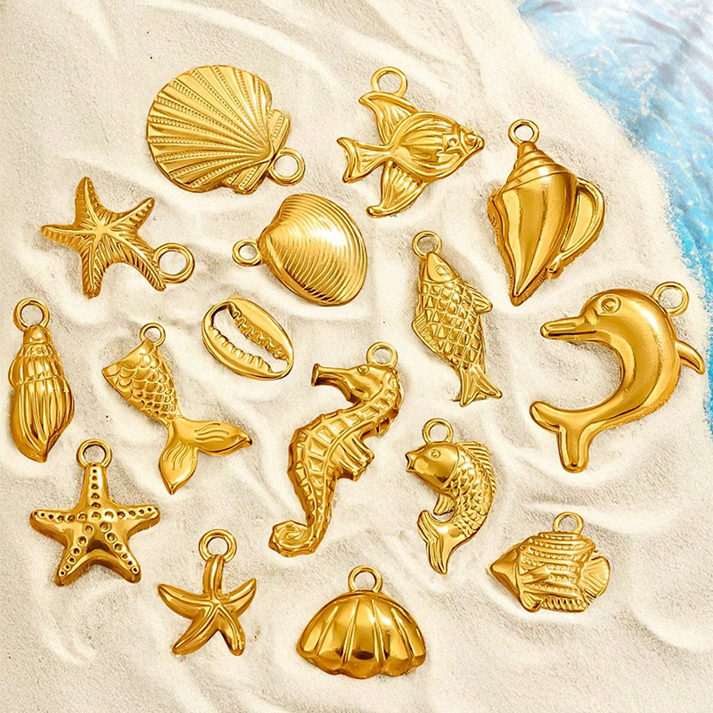 国境を越えた売れ筋オーシャンシリーズ DIY ジュエリー アクセサリー ペンダント ネックレス ペンダント ブレスレット キーホルダー 素材 ペンダント|undefined