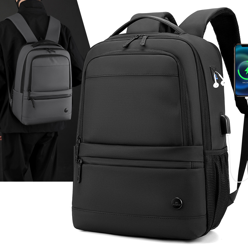 Wepower nueva mochila de ocio de expansión para hombres mochila recargable USB multifuncional bolsa de computadora de viaje de negocios