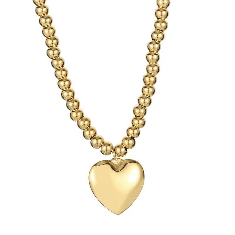 Sweet Heart Shape Alloy Plating Women's Bracelets Necklace display picture 9