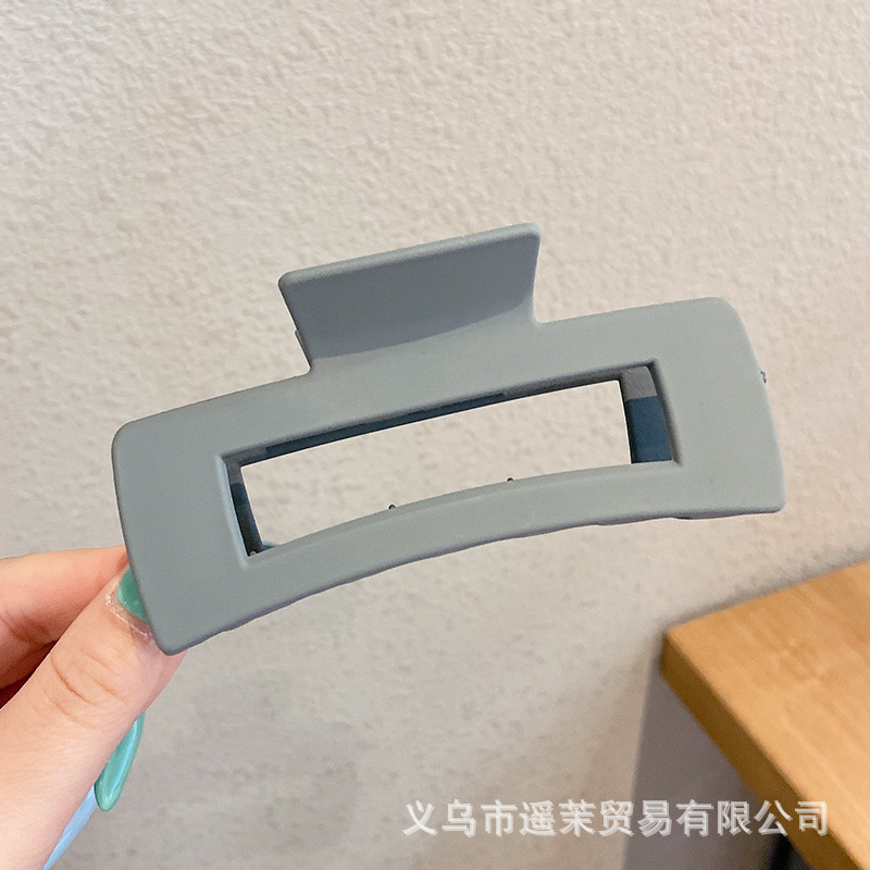 咖色磨砂抓夹女2025年新款发夹后脑勺大号发量多鲨鱼夹子发卡头饰|undefined
