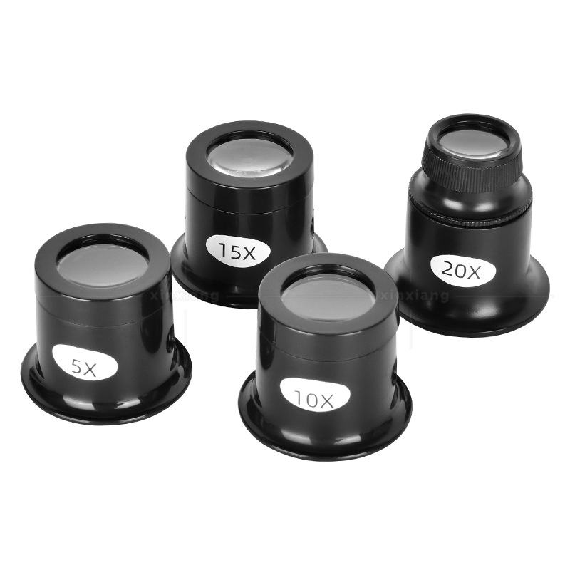 维修钟表用眼罩手表工具修理手机芯片20倍鉴定放大镜5倍10倍15倍