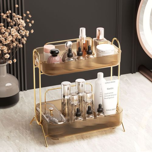  new light luxury cosmetics storage box home lipstick desktop plastic dressing table skin care product storage rack