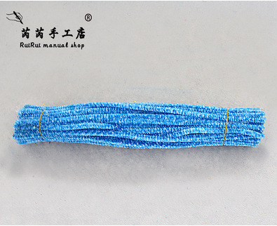 Colorido Raíz de lana Twist stick tira de lana accesorios de arcilla jardín de infantes DIY material hecho a mano limpiador de tuberías