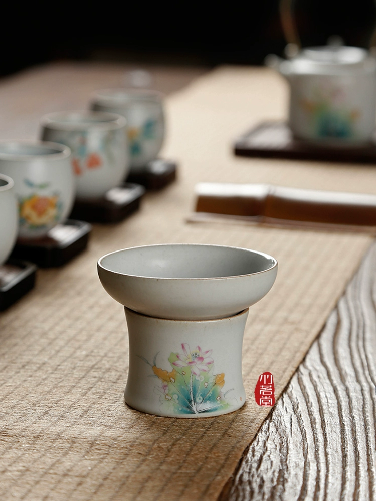 Ceramic tea set with accessories, P66