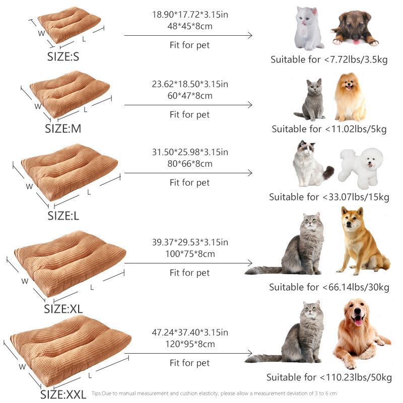 Alfombrilla para perros para mantener el calor en invierno, cama para perros para dormir para perros, almohadilla para dormir para mascotas, caseta para perros grande extraíble y lavable en todas las estaciones