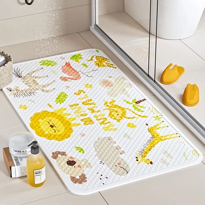 Avtomobil döşəmə paspasları children's bathroom floor mat - sucker-animal-world-4070cm