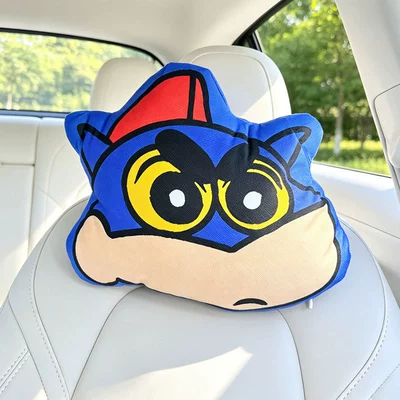 Crayon Shin-Chan Car Headrest Neck Pillow Cute Car Pillow Office Seat Cushion Lumbar Support Home Use (Waist support) - dynamic-superman-version-of-crayon-shin-chan