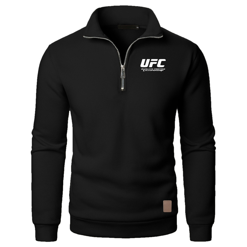Ebay Cross-Border New Style Men's and Women's Stand-Up Collar Half-Zip Long-Sleeved Sweatshirt Sports Casual Fleece Ufc Printed Jacket Ebay Cross-Border New Style Men's and Women's Stand-Up Collar Half-Zip Long-Sleeved Sweatshirt Sports Casual Fleece Ufc Printed Jacket