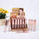 Gold foil color changing Lip Oil moisturizing easy to color Waterproof Liquid Lipstick mirror lipstick water light glass lip foreign trade hot sale