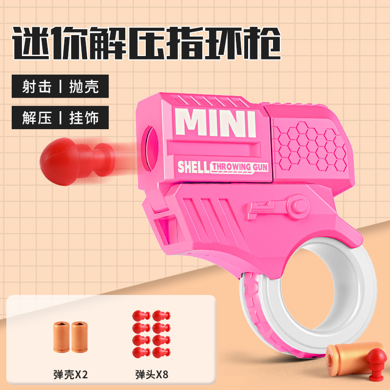 Niños mini dedos descomprimiendo anillo pistola giratoria cool lanzable juguetes de lanzamiento novedad juguetes al por mayor image 11