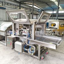 黑巧克力涂层机 混合坚果碎 单双面裹涂 果酱甜品淋面上浆机 自动