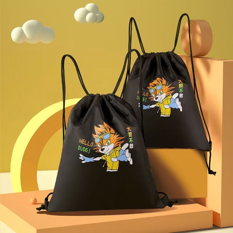 Waterproof Drawstring Pocket Backpack for Men and Women, Durable Large-Capacity Cycling Sports Fitness Storage Bag, Multi-Functional