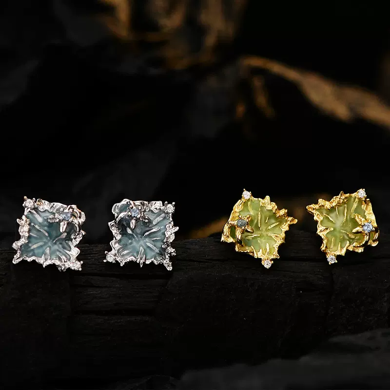 E1254 韩版冷淡风女士耳钉高级感S925纯银小众设计感耳饰跨境爆款