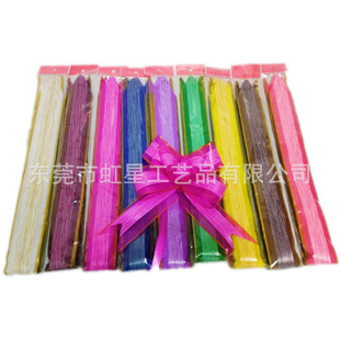 Factory wholesale 50 bark pattern gold edge flower wedding decoration bow flower Christmas Decoration ribbon flower