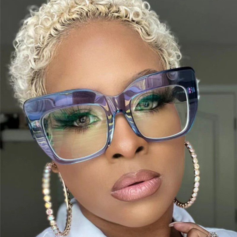50g Weight Full Frame Glasses Structure Glasses Classification Ac, UV400 Protection Lens Material Square Glasses Style Street Occasion Solid Color Pattern Women'S Gender Exaggerated Style Exaggerated Solid Color Ac UV400 Protection Square Full Frame Women's Sunglasses 1
