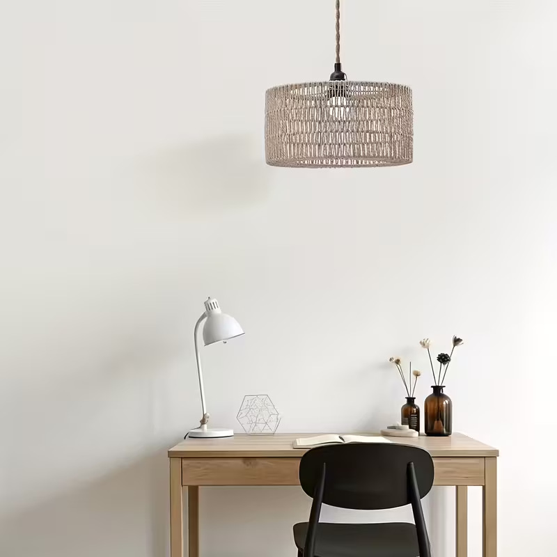 Lámparas de papel tejido japonés, sala de té, restaurante de viento tranquilo, tienda de ropa de alojamiento residencial, cafetería, decoración de luces personales creativas