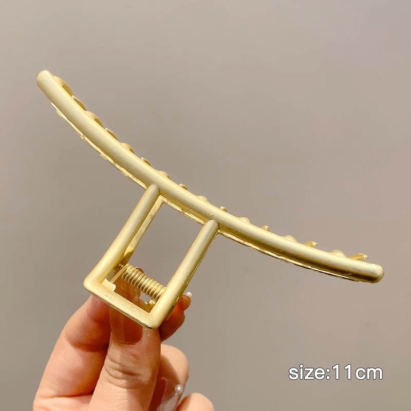 花朵女鲨鱼夹轻奢夹子亚克力撞色抓夹后脑勺发抓高质量小众发卡子|undefined