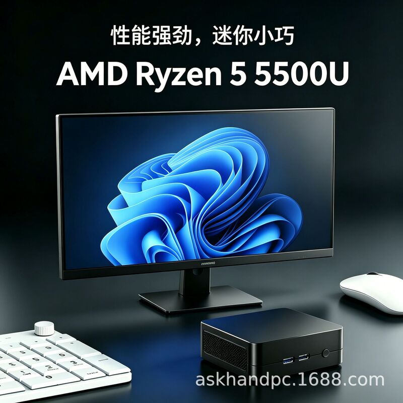 Askhand Portable Office Gaming Theater Home Pc Mini Host Amd Ryzen R5-5500U Computer Askhand Portable Office Gaming Theater Home Pc Mini Host Amd Ryzen R5-5500U Computer