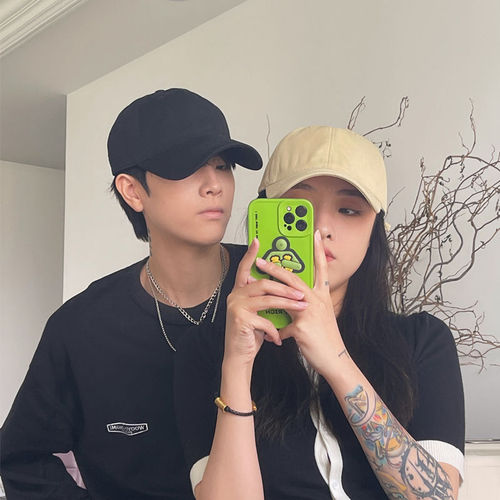 Big head circumference hat men's trendy black baseball cap showing face small winter casual versatile Korean style large size peaked cap for men