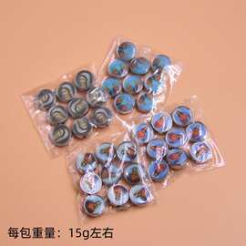 工厂批发跨境货源 贴纸滴胶项链吊坠贴图穿孔饰品配正反2面一样