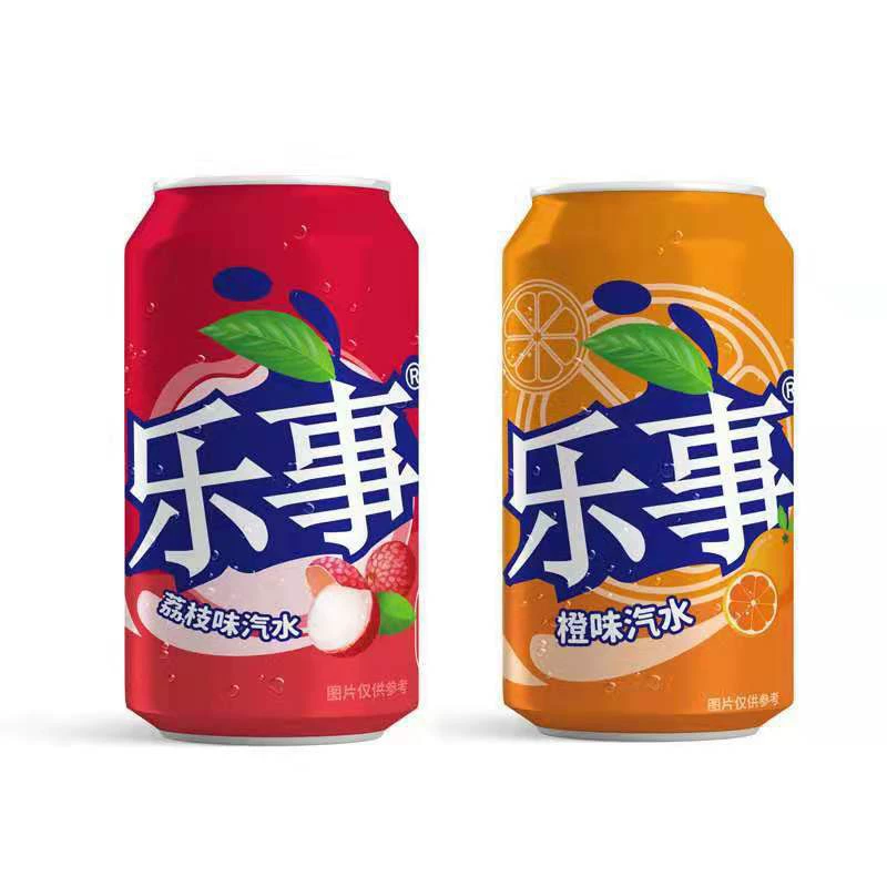 Новый газированный напиток фруктовый напиток 330 мл x 24 банки апельсиновый аромат личи легко вытягивают банки оптом