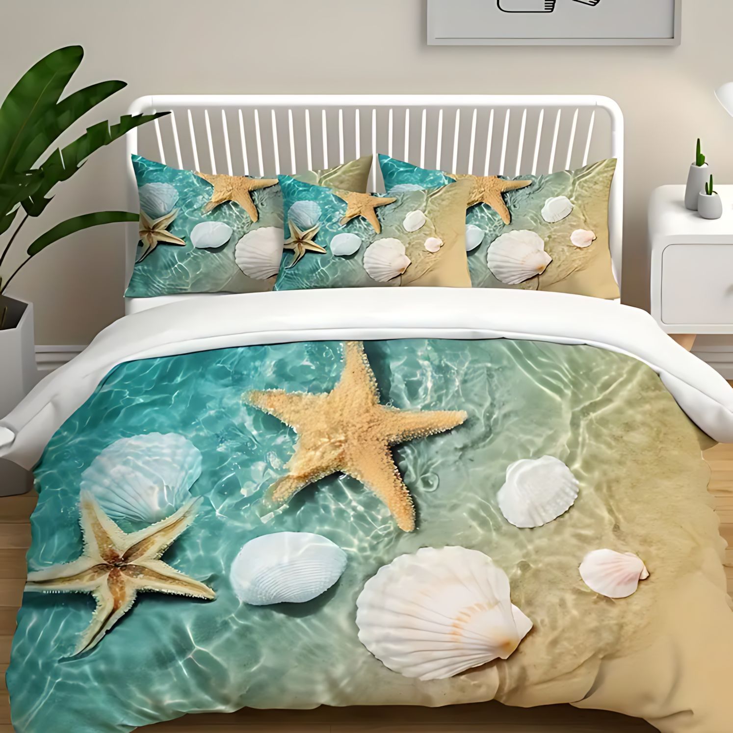 TEMU / JIT Amazonas hermosa vista de la playa impresión digital 3D suave y cómodo colchón kit para dibujar puede hacer