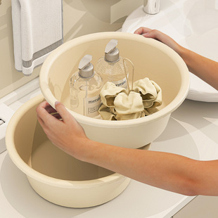 Wholesale washbasin dormitory thickened plastic PP washbasin frosted toilet non-slip laundry basin baby basin