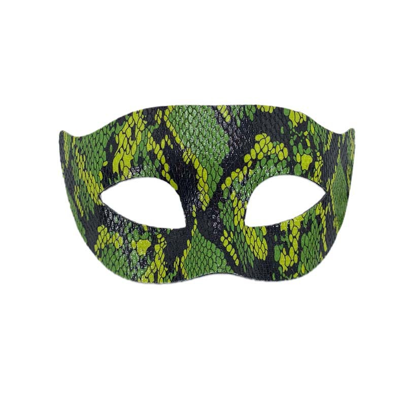 Máscaras de pareja media cara máscaras de baile piel de serpiente piel de cocodrilo máscaras de ojos fiesta de Halloween luchador jugueteo props