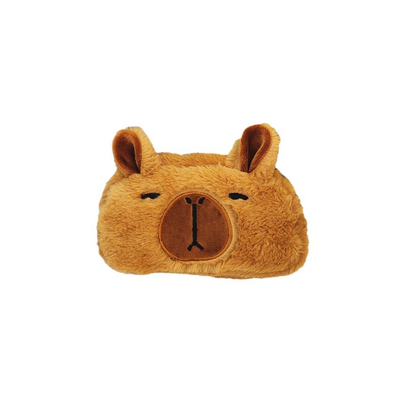 赤い本の震え音の同じタイプのカピバラのぬいぐるみの筆袋のかわいい漫画の文房具の収納袋の大容量の文房具の箱|undefined